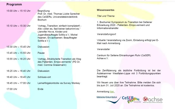 Programm Symposium Ceser und ACHSE 20.08.2020 