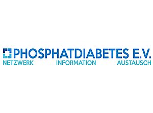 in kleinen blauen Druckbuchstaben gesetzter Vereinsname, links davon ergänzt mit einem aus vier Teilen zusammengesetzten Quadrat und den Schlagworten Netzwerk, Information sowie Austausch darunter