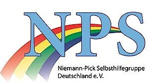 Die drei Großbuchstaben NPS mit Unterzeile und ein auf das S zulaufender Schweif in Regenbogenfarben
