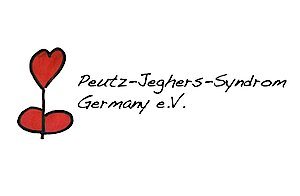 Handgezeichnete, schwarz umrandete Blume mit roten Blätter und rotem, herzförmigen Blütenkelch