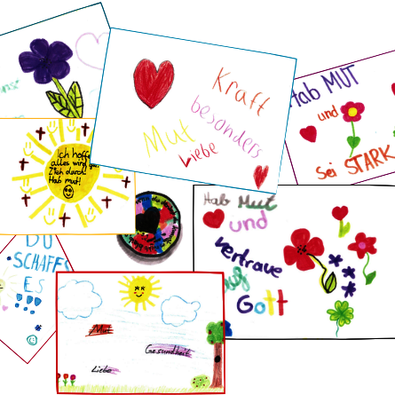 Mutmacherzeichnungen von der Wilhelm-Sattler-Realschule Schweinfurt